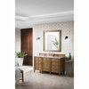 James Martin Vanities Brittany 60in Single Vanity, Saddle Brown w/ 3 CM Arctic Fall Solid Surface Top 650-V60S-SBR-3AF